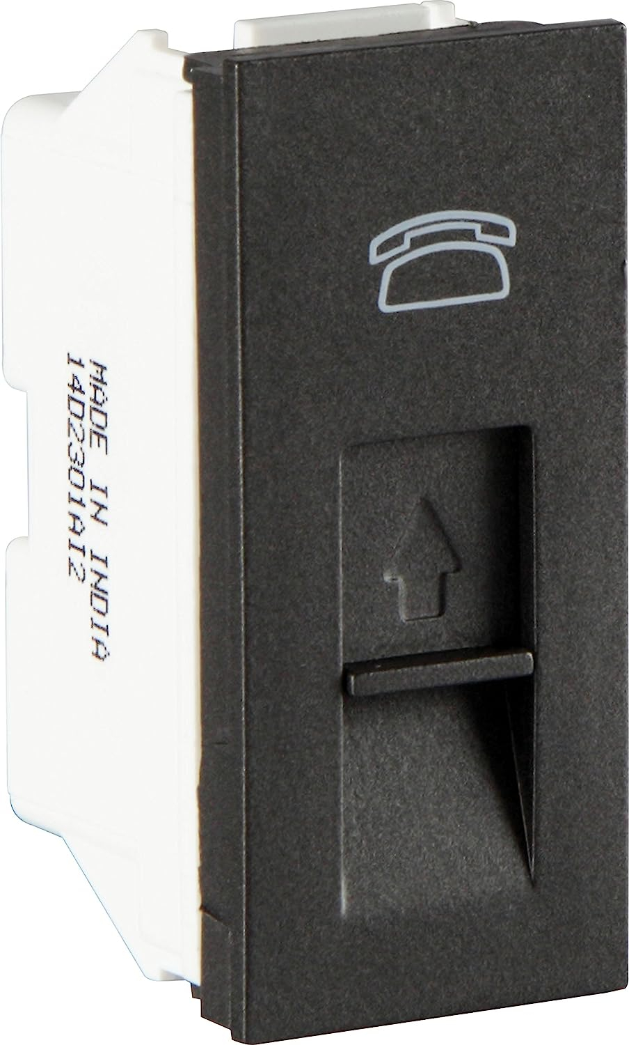 Crabtree Athena 1M Tel Socket (Misty Grey), Standard (ACAKHWG000)
