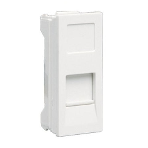Crabtree Athena 1 Module Chalk White RJ Socket, ACAKJWW451