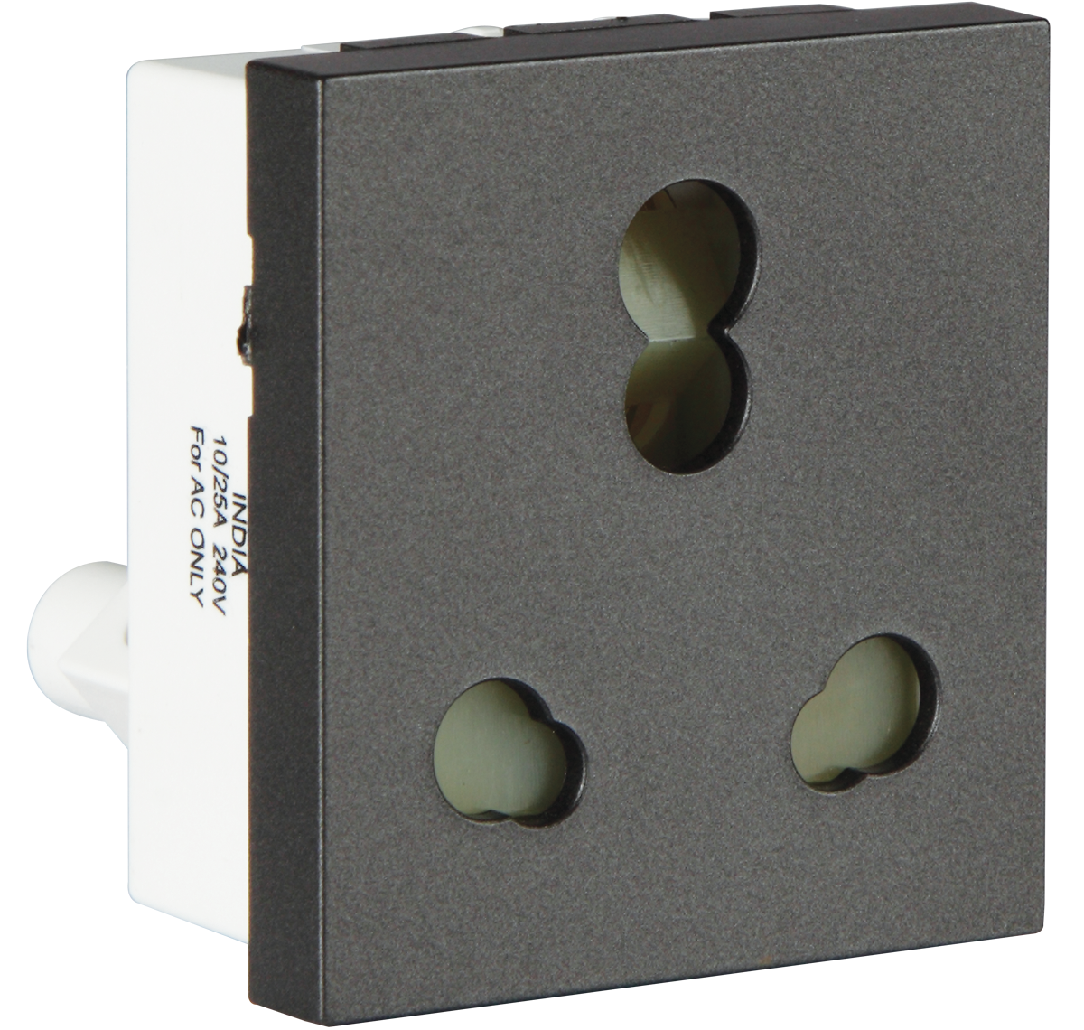 Crabtree Athena 6 A 2 Pin Shuttered Socket, ACAKSXG062