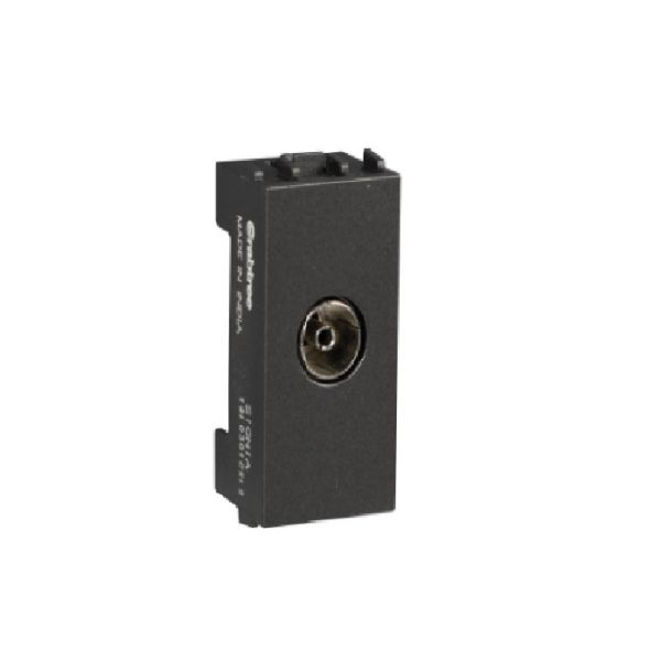 Crabtree Athena Misty Grey TV Socket, ACAKTOG001