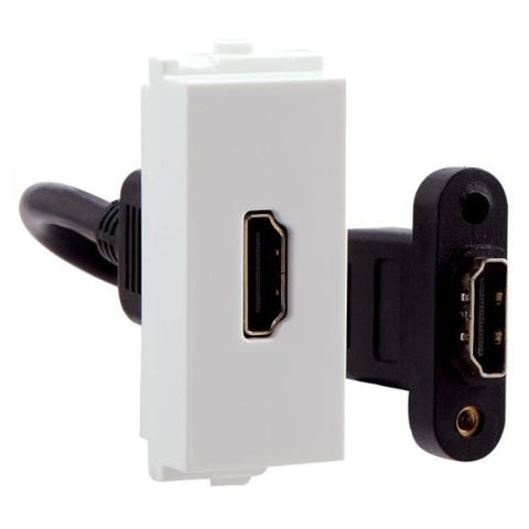 Crabtree Athena 1 Module Chalk White HDMI Data Socket, ACAKXXW061