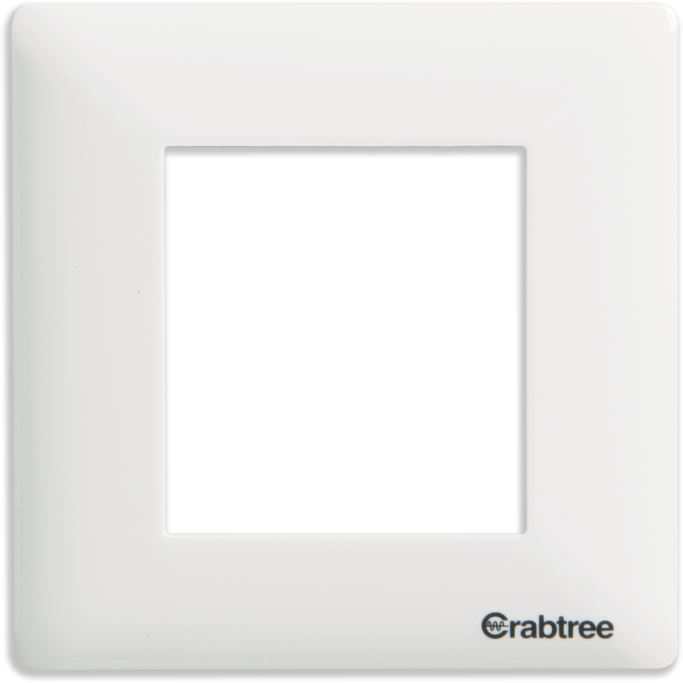 Crabtree Athena 2 M Classic Chalk White Cover Plate, ACAPNCWV02