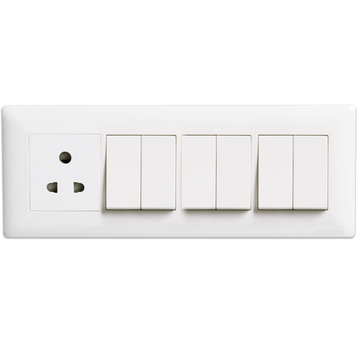 Crabtree Athena 8 Module White Cover Plate, ACAPNCWV08