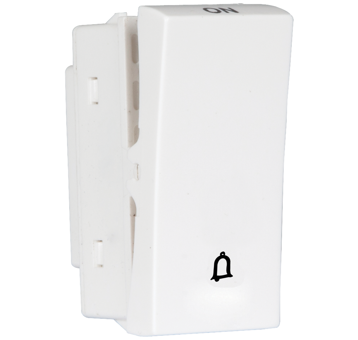 Crabtree 10A White One Way Bell Push Switch, ACASBXW101