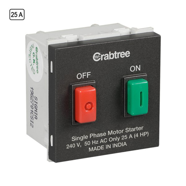 Crabtree Athena 25 A motor starter, ACASMXG251