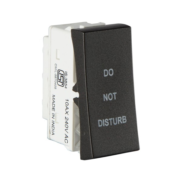Crabtree Athena Misty Grey 2 Way DND Switch, ACASXDG002