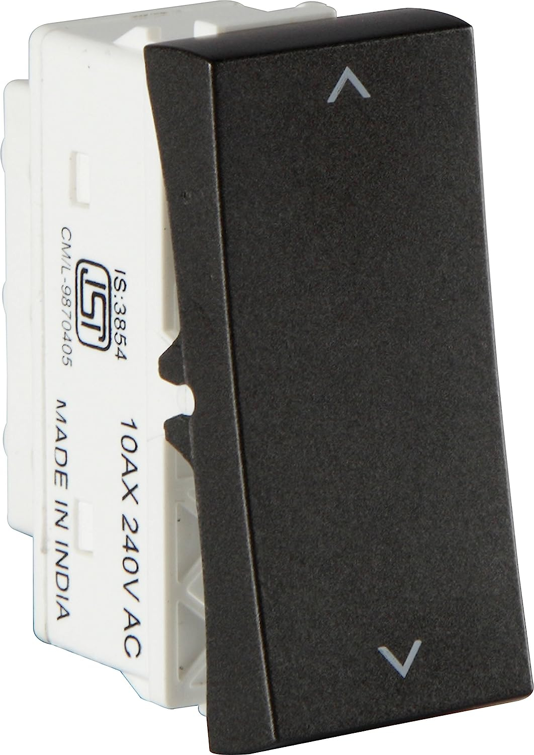 Crabtree Athena 10A Two-Way Switch (Misty Grey), Standard (ACASXXG102)