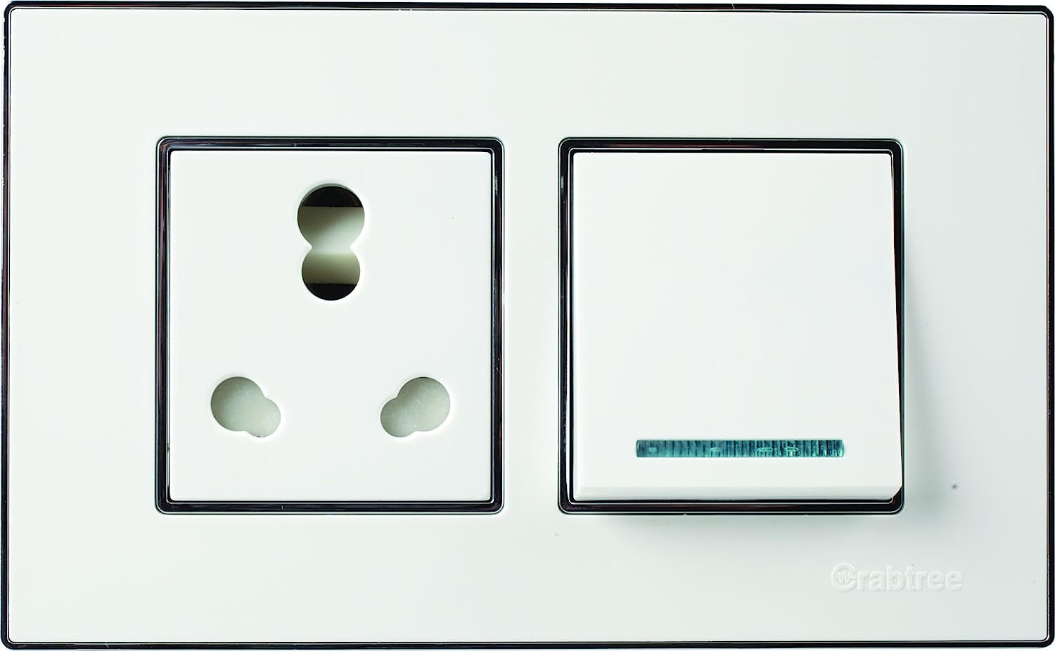  Crabtree ACMPLCWV04 Murano4 Module Cover Plate (Pearl White)