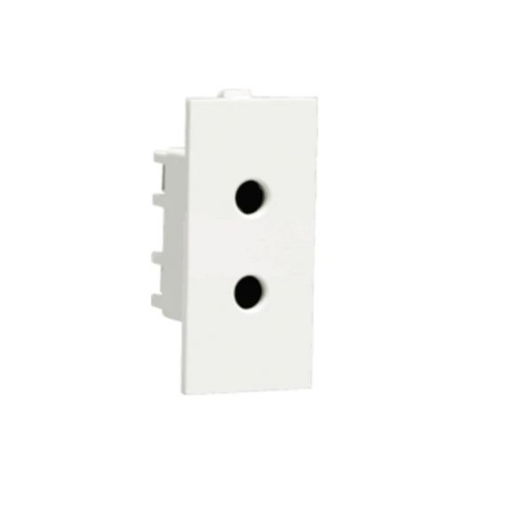 Crabtree Thames 6 A 2 Pin Shuttered White Switch, ACTKSXW062