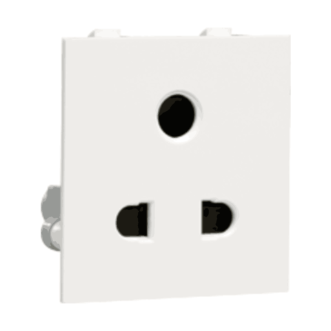Crabtree Thames 6 A 3 Pin Shuttered Socket, ACTKSXW063