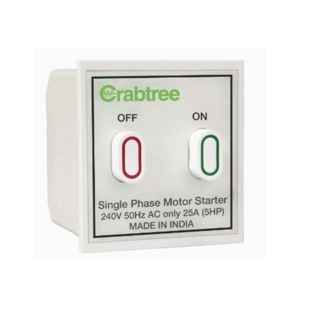 Crabtree 25A Motor Starter Switch Amare Actsmnw251