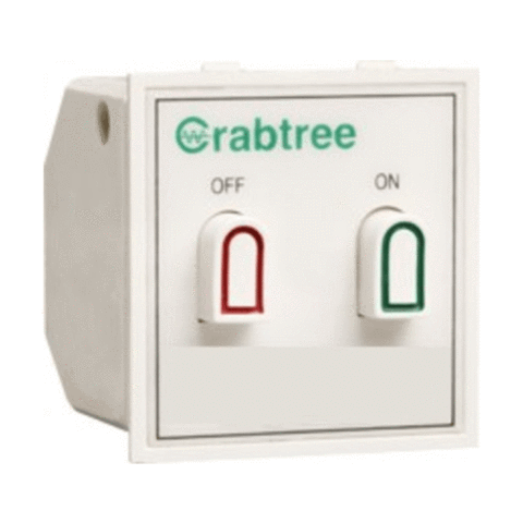 Crabtree Thames 25 A Motor Starter Switch, ACTSMXW251