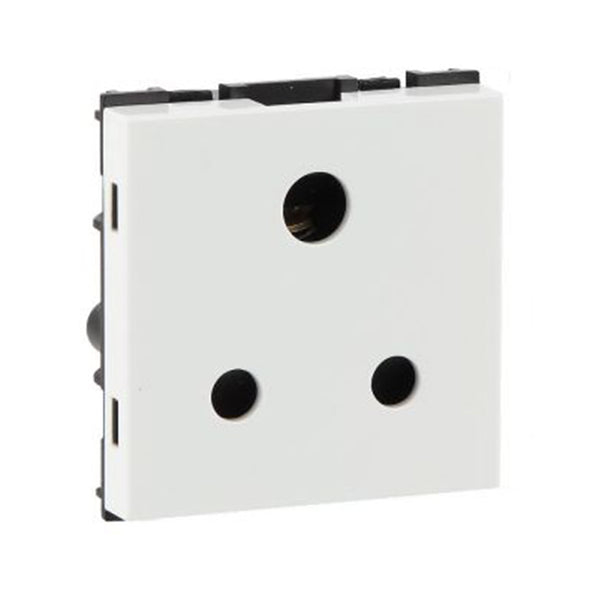Crabtree Murano 6A 3 Pin White Socket, ACUKXXW063 