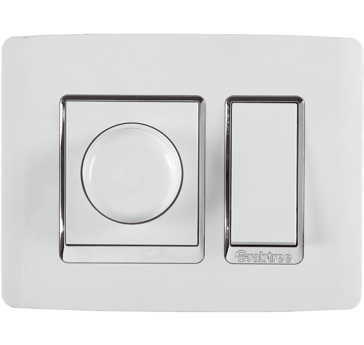 Crabtree Murano 3 Module Ducor White PC Modular Combined Plate, ACUPLCWV03