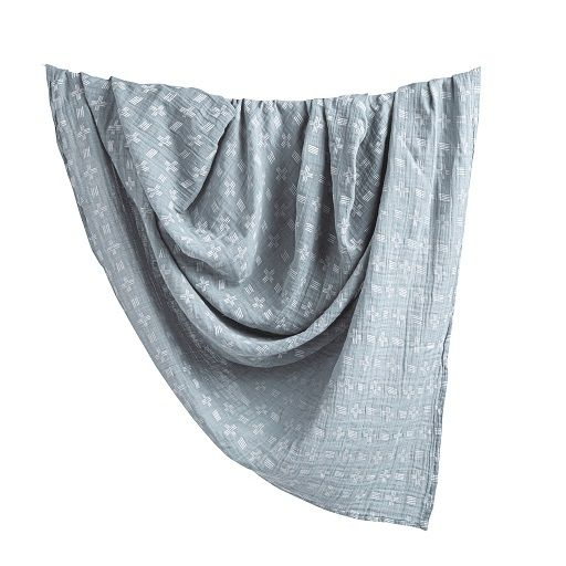 Crane BC-110SW-2 Baby Ezra Single Swaddle Wraps (River Dash)