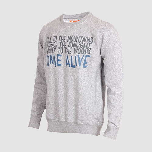Wildcraft Men's Crew Pullover for Winter-Light Grey Melange-L