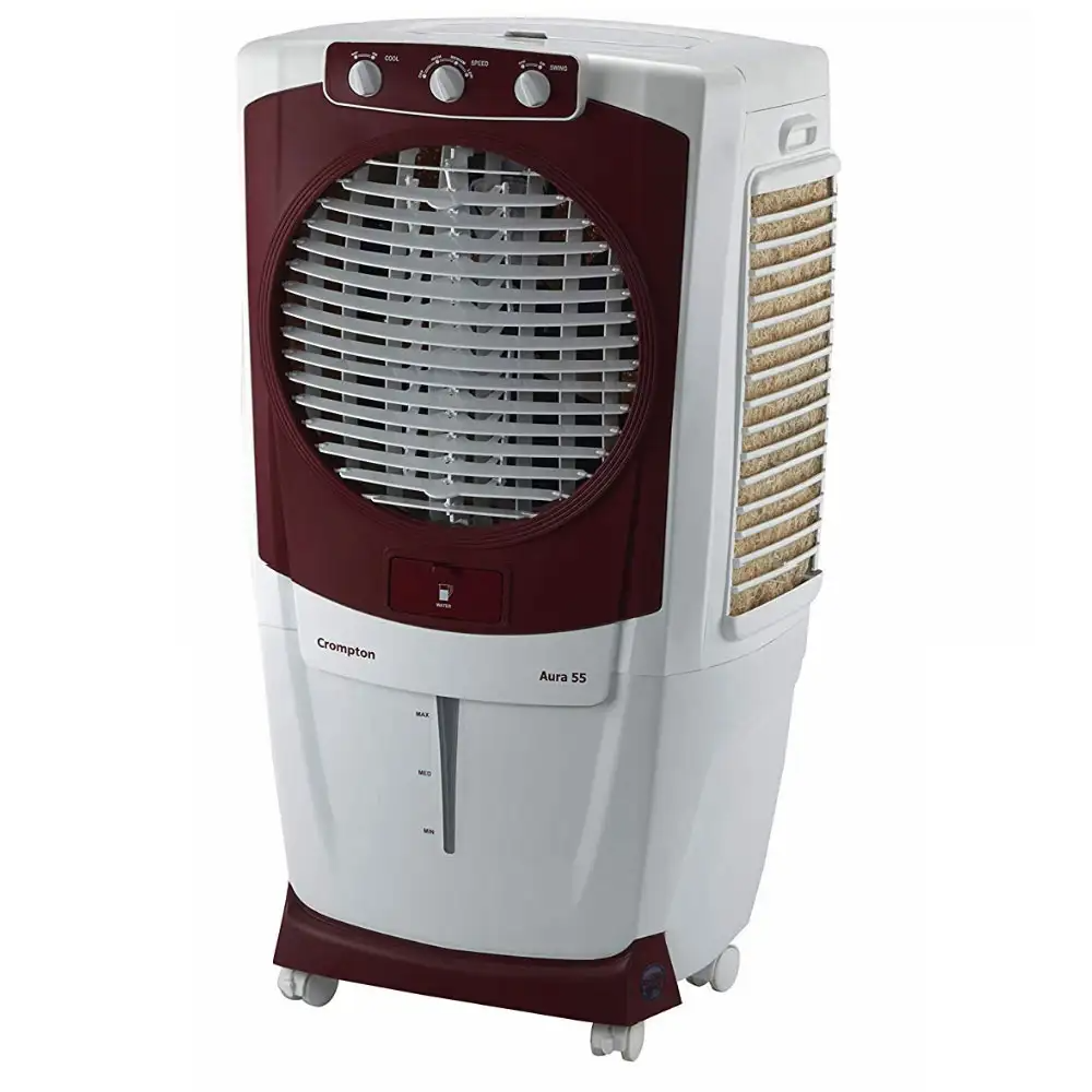 Crompton Aura 75Ltr Desert Cooler (White/Maroon)