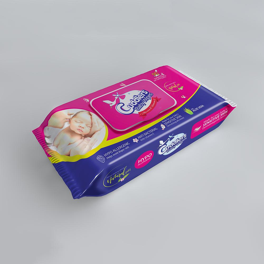 Cuddlers Baby Wipes With Lid