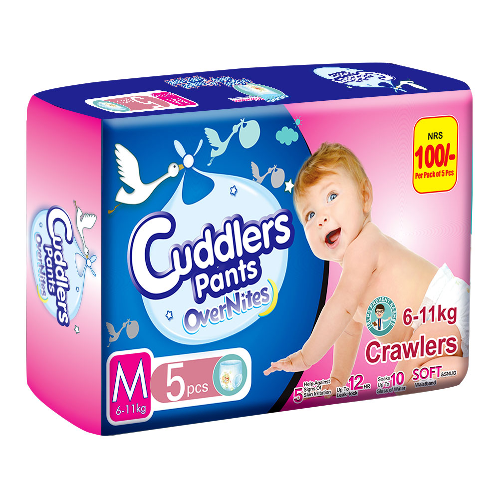 Cuddler's Pants Overnites Spcd Medium 5Pcs