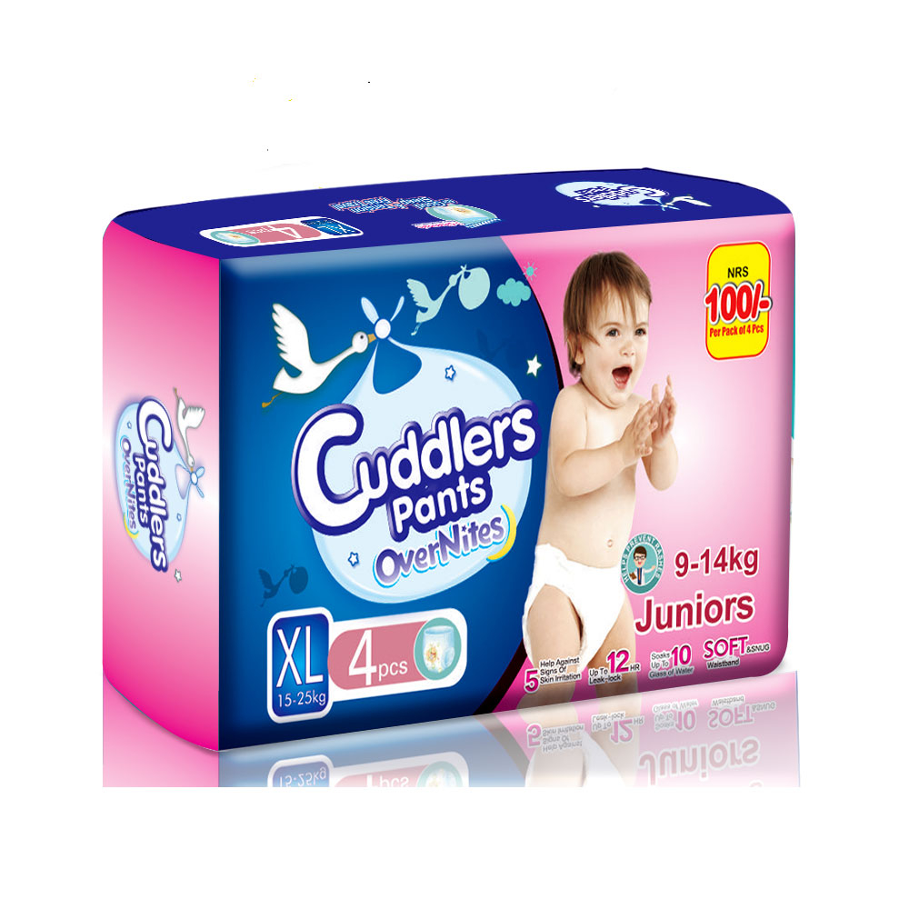 Cuddler's Pants Overnites Spcd Xl 4Pcs