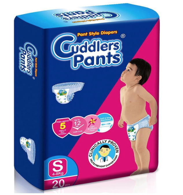 Cuddlers Pants S(4-8Kg) 20Pc