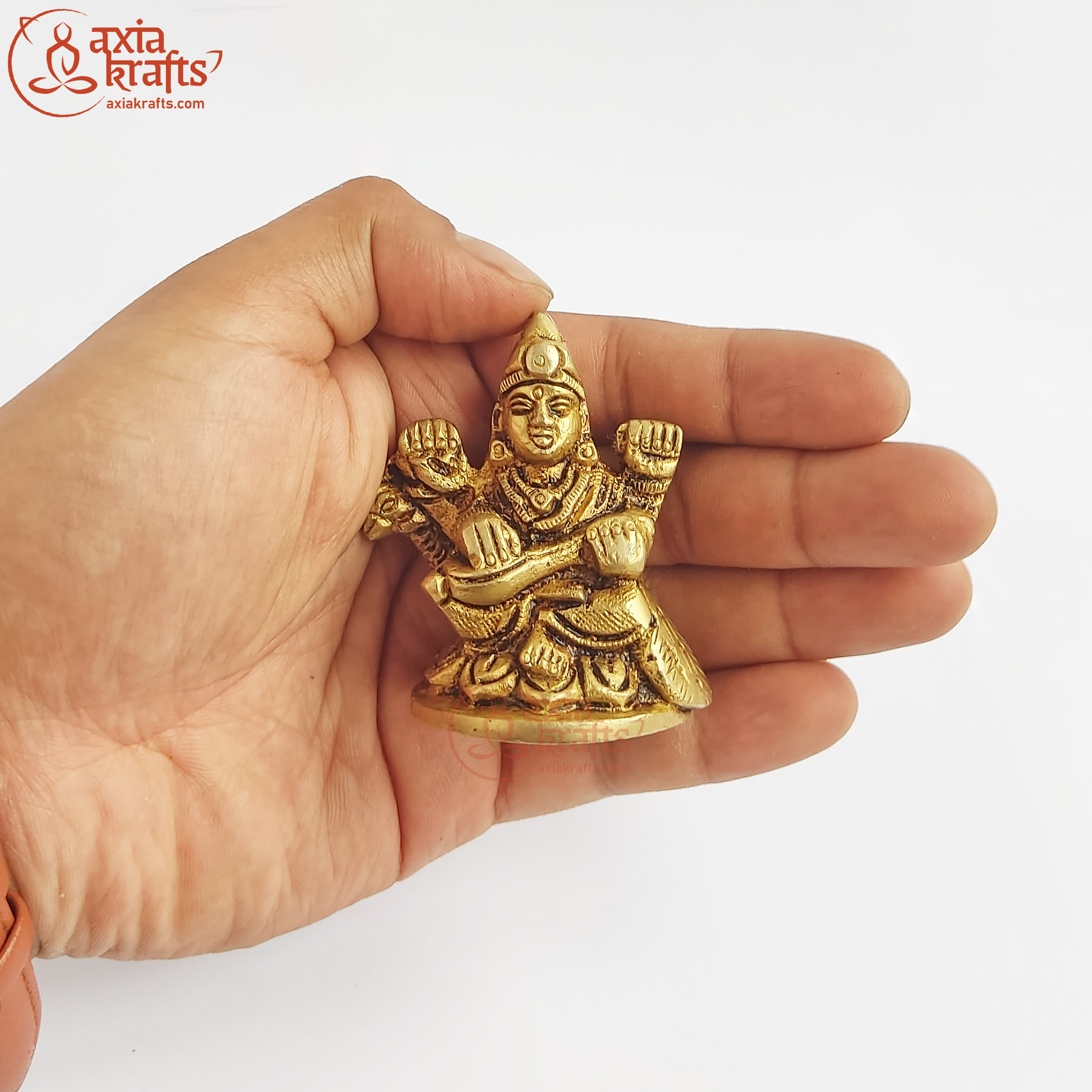 Axia Krafts Cute Saraswati 5.5Cms | Statue | Pooja Item