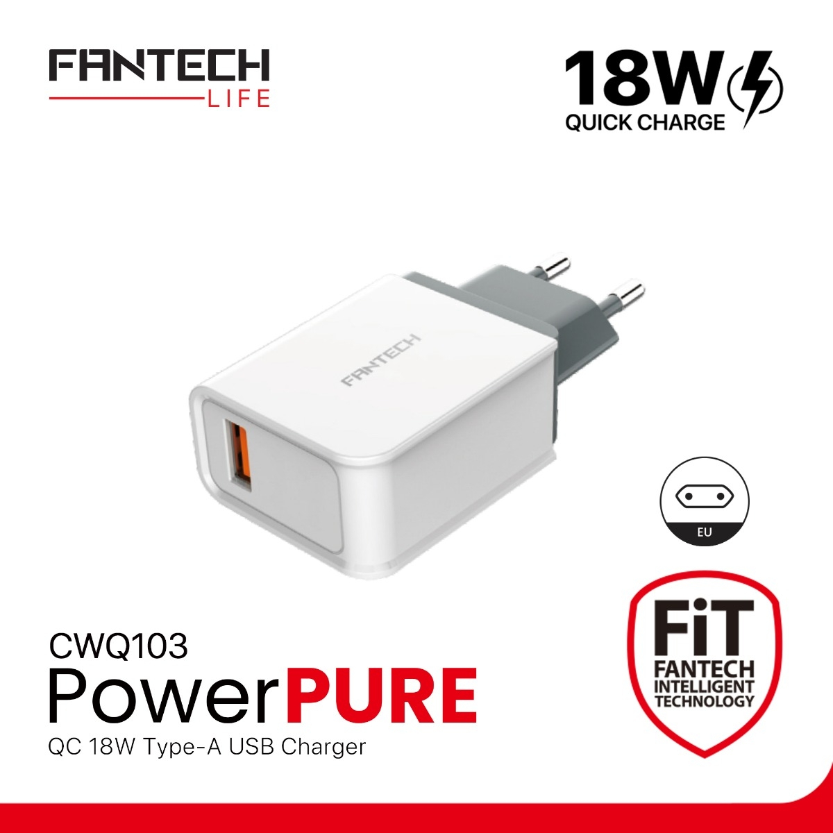 Fantech CWQ103 18w Wall Charger EU
