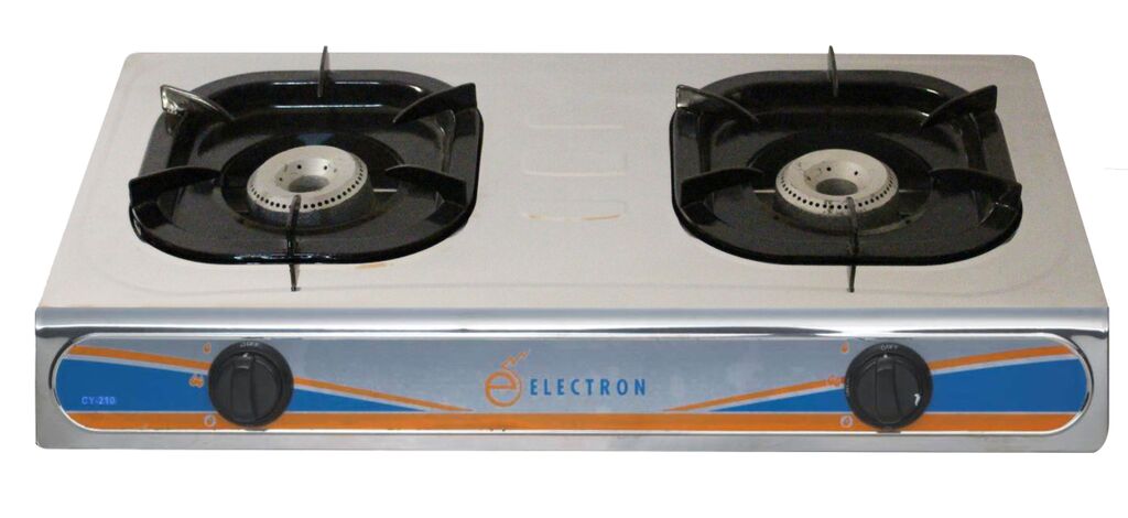 Electron Double Burner-Steel 5Q Trivet Gas Stove - CY210S 