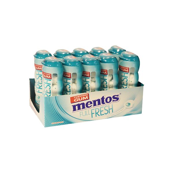 Perfetti Mentos Pure Fresh Wintergreen Sugar Free Curvy Bottle 10pcs