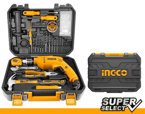 INGCO 115 Pcs Tools Set HKTHP11151 with 680W Impact Drill | 115 Tools