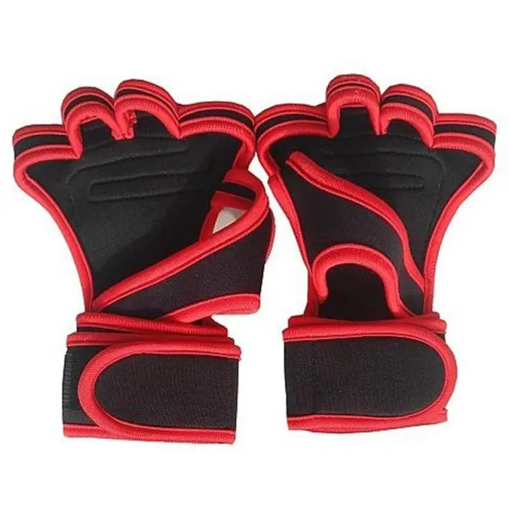 Workout Fitness Gym Gloves With Wrist Support Grip And Breathable Glove Design Used For Weight Lifting, Pull Up, Crossfit, Fitness, Gym Training Both For Men And Women