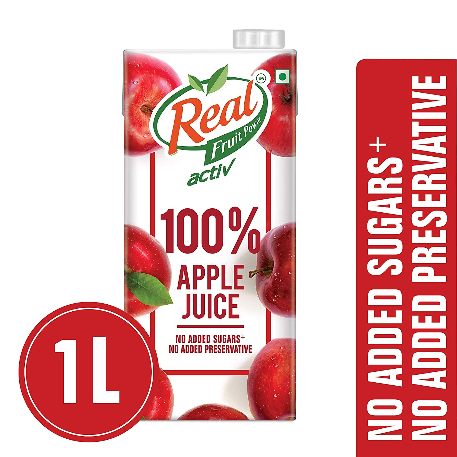 Dabur Real Activ 100% Apple Juice 1Lt