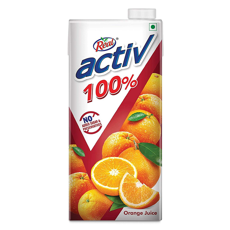 Dabur Real Activ 100% Orange Juice 1Lt
