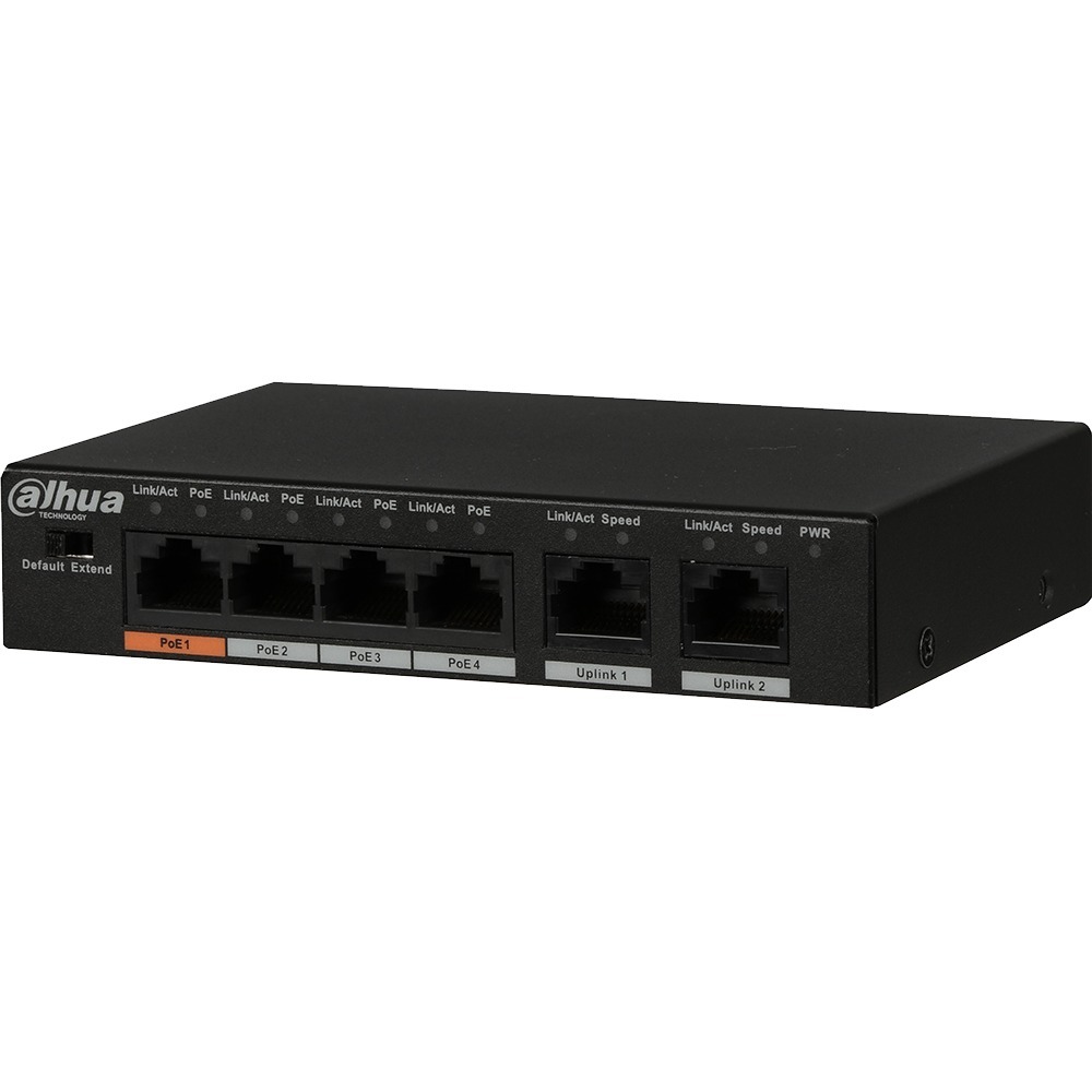 Dahua DH-PFS3006-4ET-60 - 6-Port Fast Ethernet Switch with 4- Port PoE