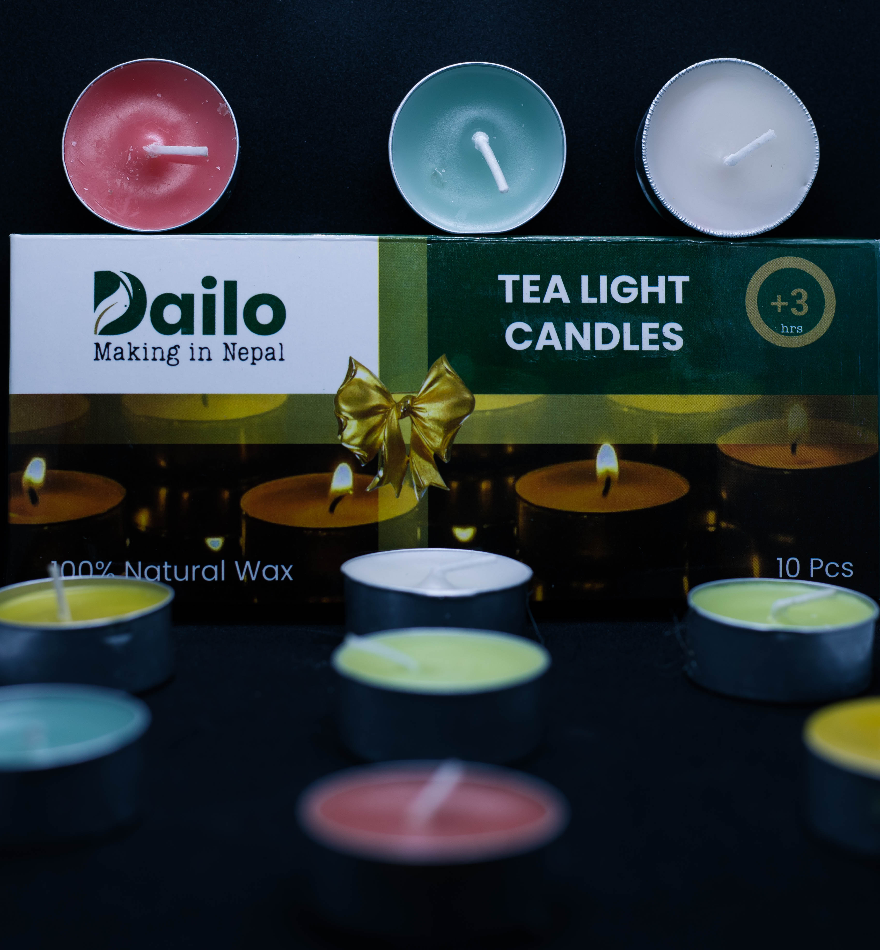 Dailo Tealights Unscented Candle Unscented - 10 Pcs
