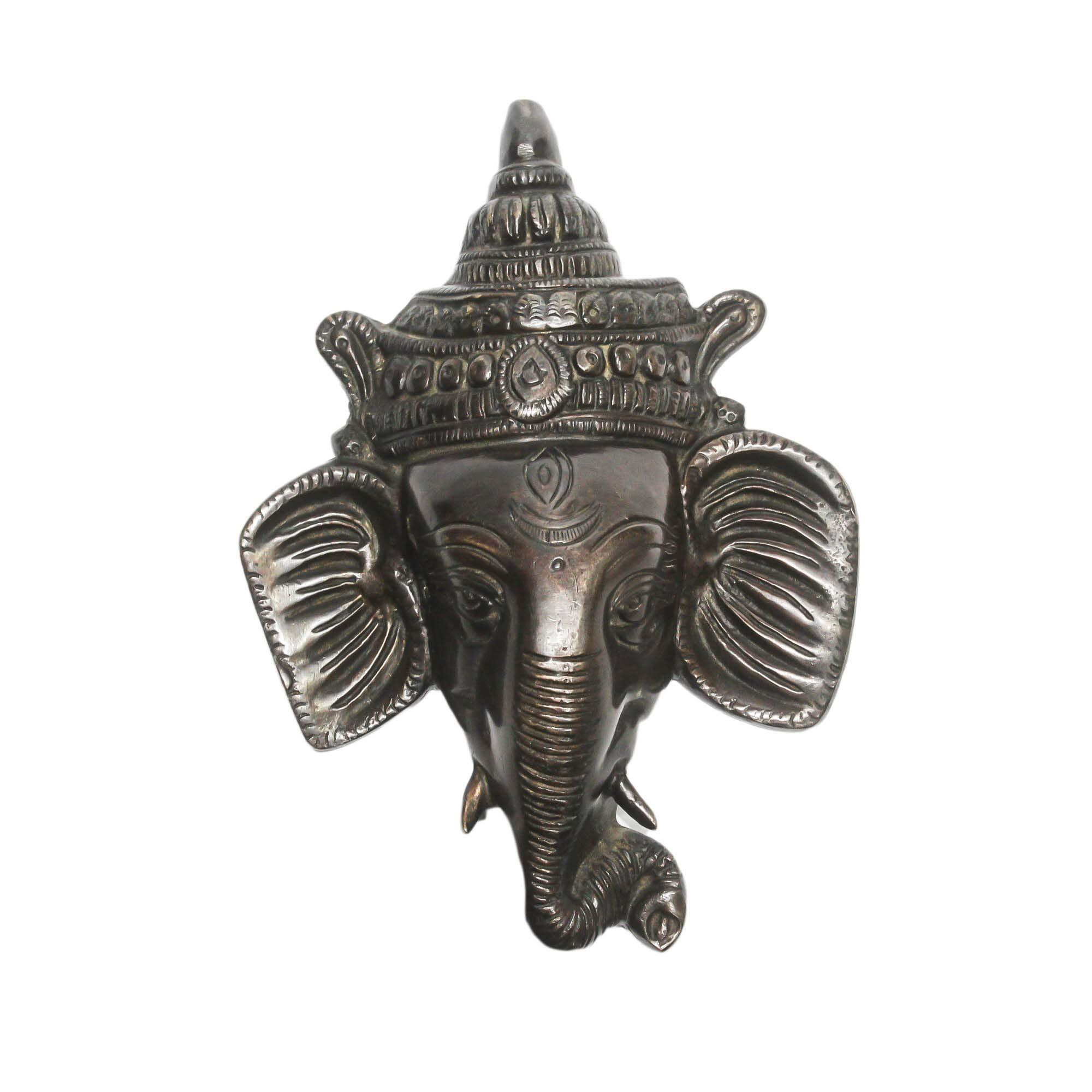 Seven Chakra Handicraft - Dark Grey Lord Ganesh Wall Décor