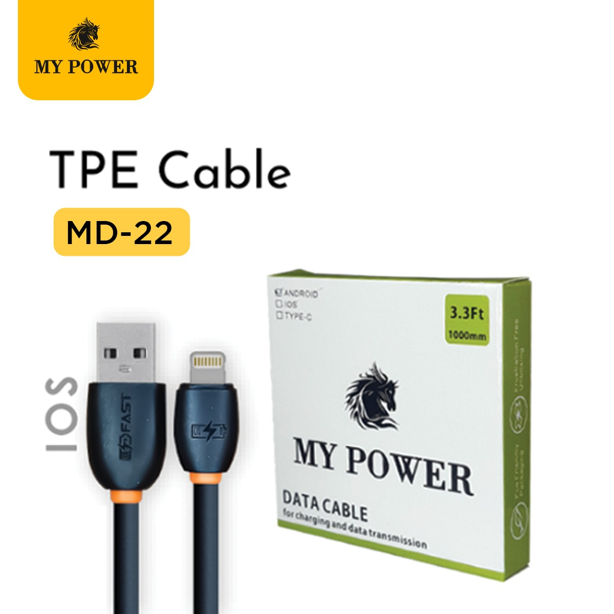 My Power Data Cable TPE IOS MD 22