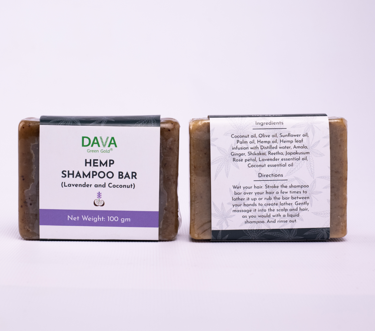 Dava - Hemp Shampoo Bar (Lavender N Coconut)