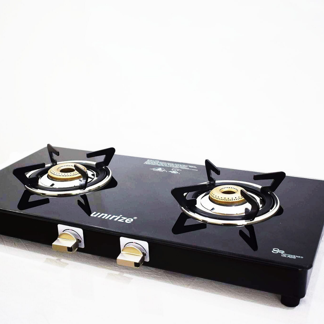 Unirize Gas Stove , Dazzle 2 Burner AUTO