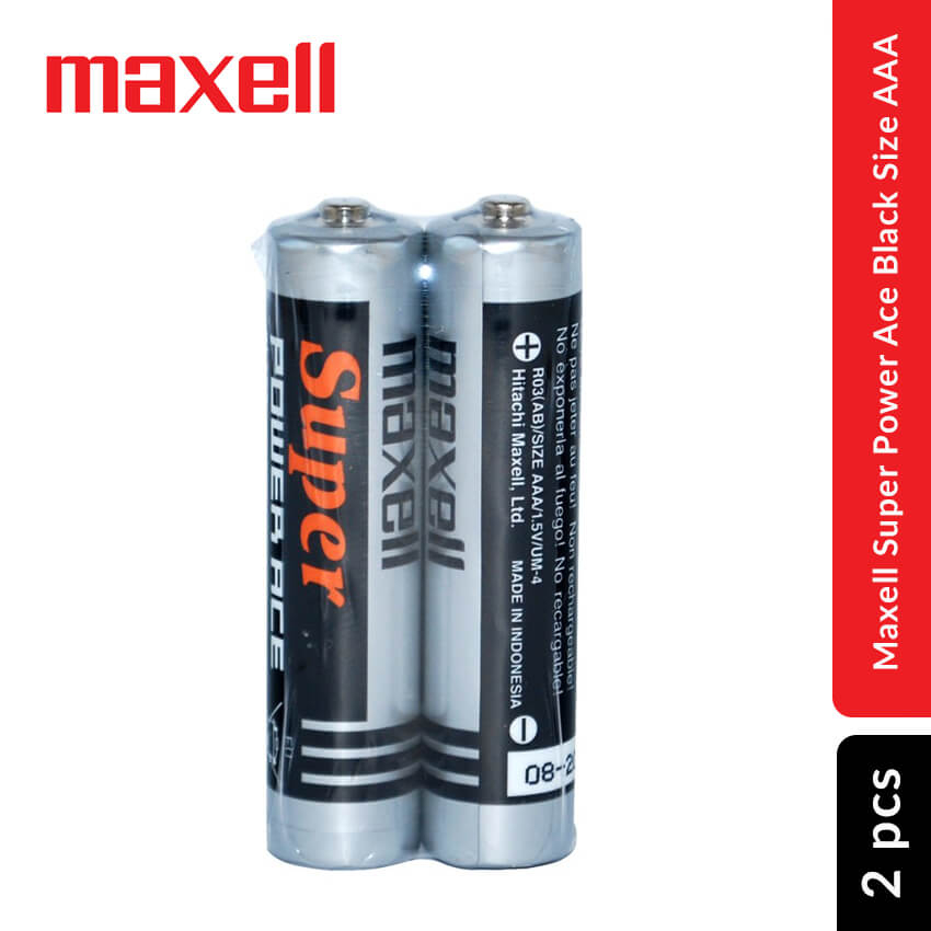 Maxell Super Power Ace Black Size Aaa 2 Pcs