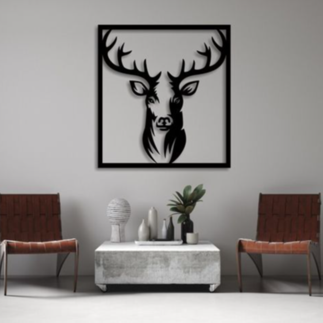 Ressence Decor - Deer Wooden Canvas
