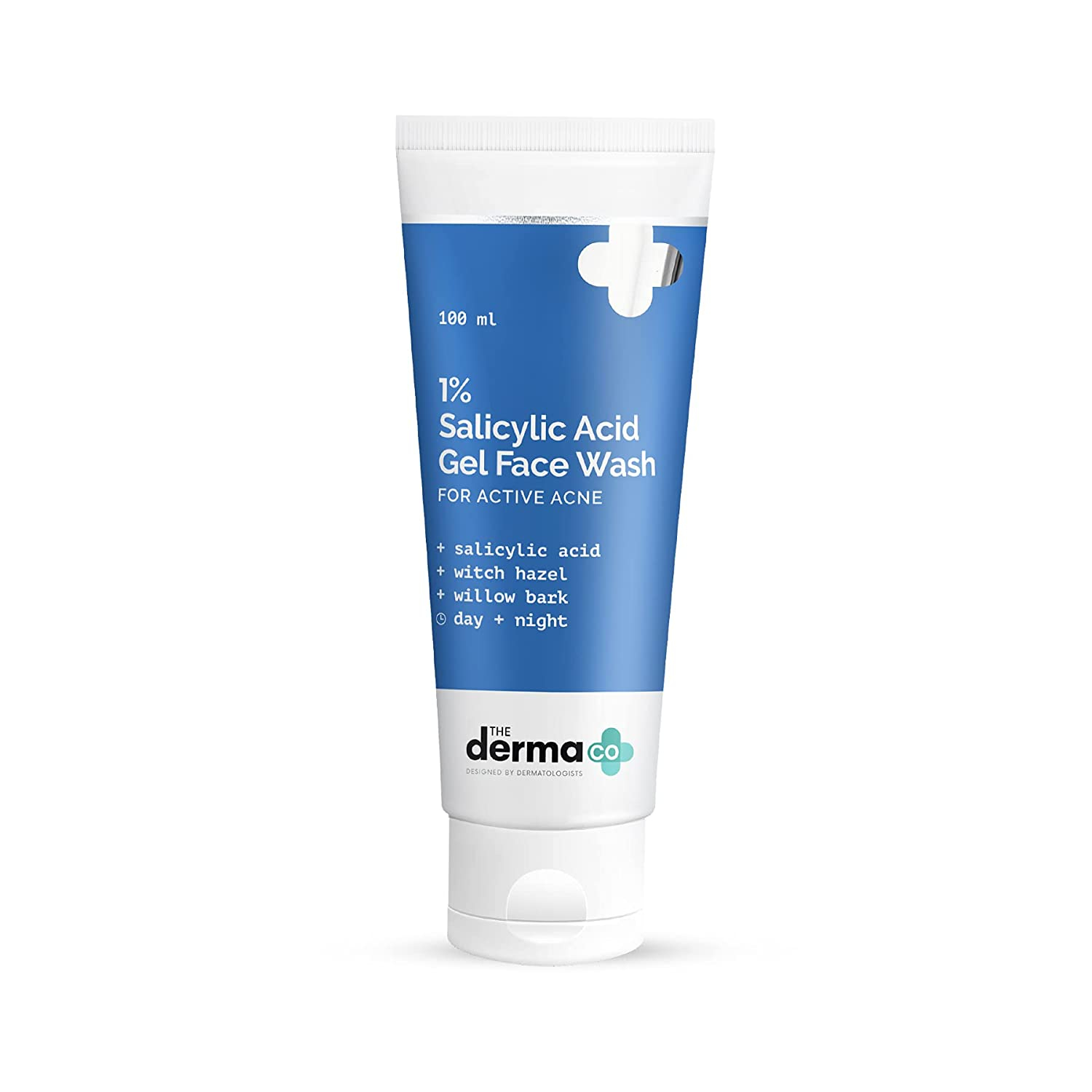 The Derma Co 1% Salicylic Acid Gel Face Wash with Salicylic Acid & Witch Hazel for Active Acne - 100 ml(dermaco)