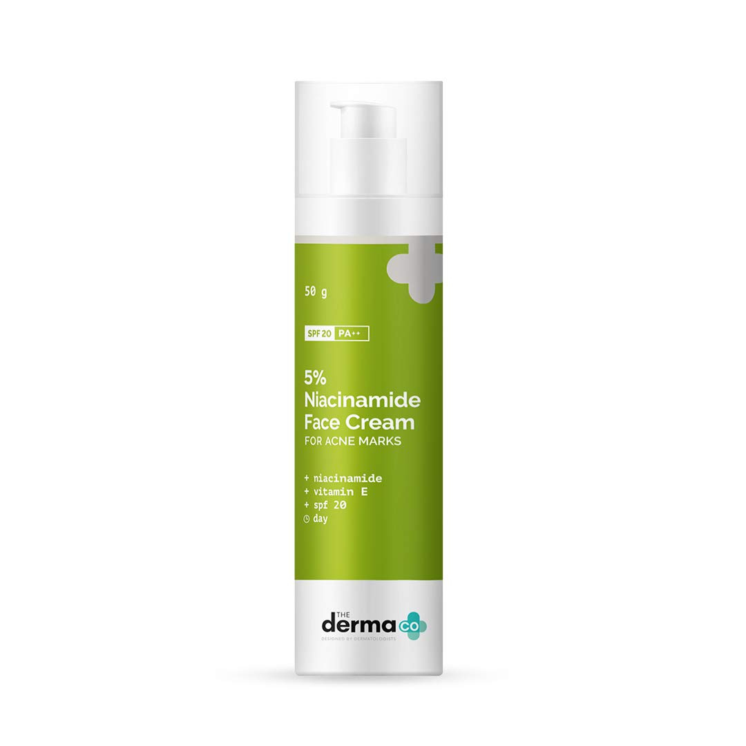 The Derma Co 5% Niacinamide Cream, Face Cream with SPF 20 for Acne Marks - 50g(dermaco)
