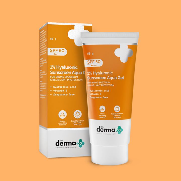 The Derma Co 1% Hyaluronic Sunscreen Aqua Gel 80g(dermaco)