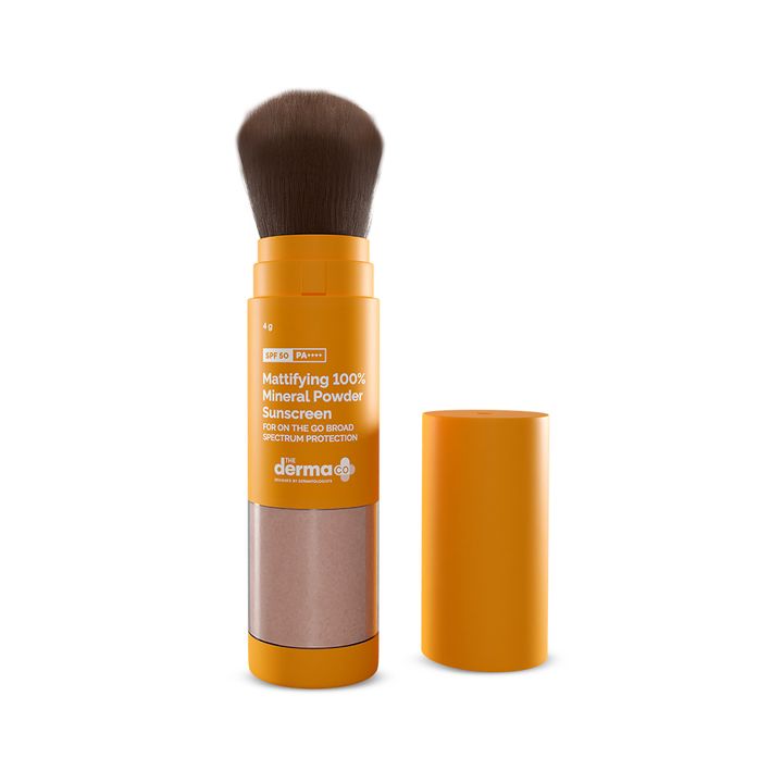 The Derma Co Mattifying 100% Mineral Powder Sunscreen-4g(dermaco)