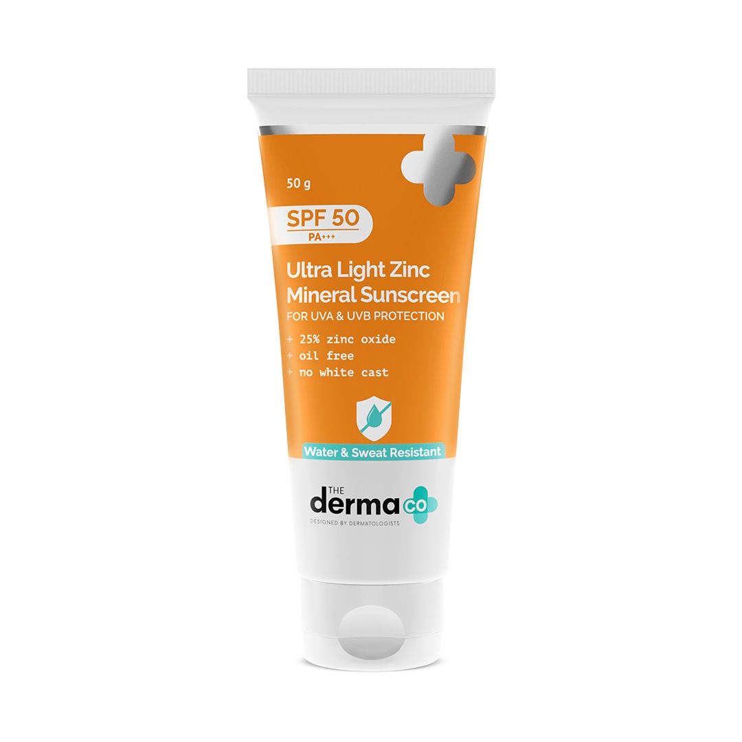 The Derma Co Ultra Light Zinc Mineral Sunscreen-50g(dermaco)