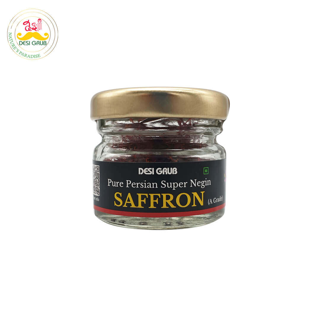 Desi Grub - Pure Persian Saffron Kesar - A Grade 2 Gms