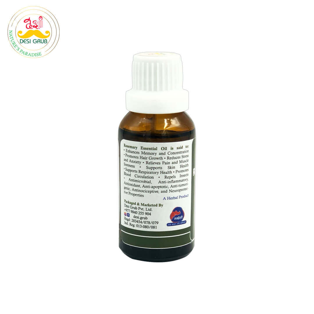 Desi Grub Rosemary Essential Oil 30ml
