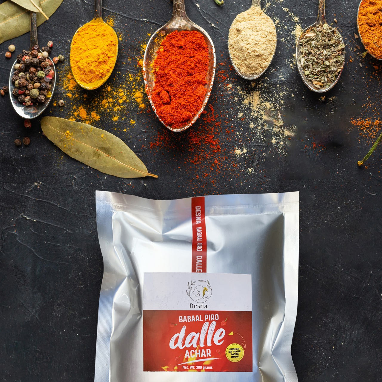 Desna Babaal Piro Dalle Achar (Refill Pack) (Akbare Pickle)- 380 GMS