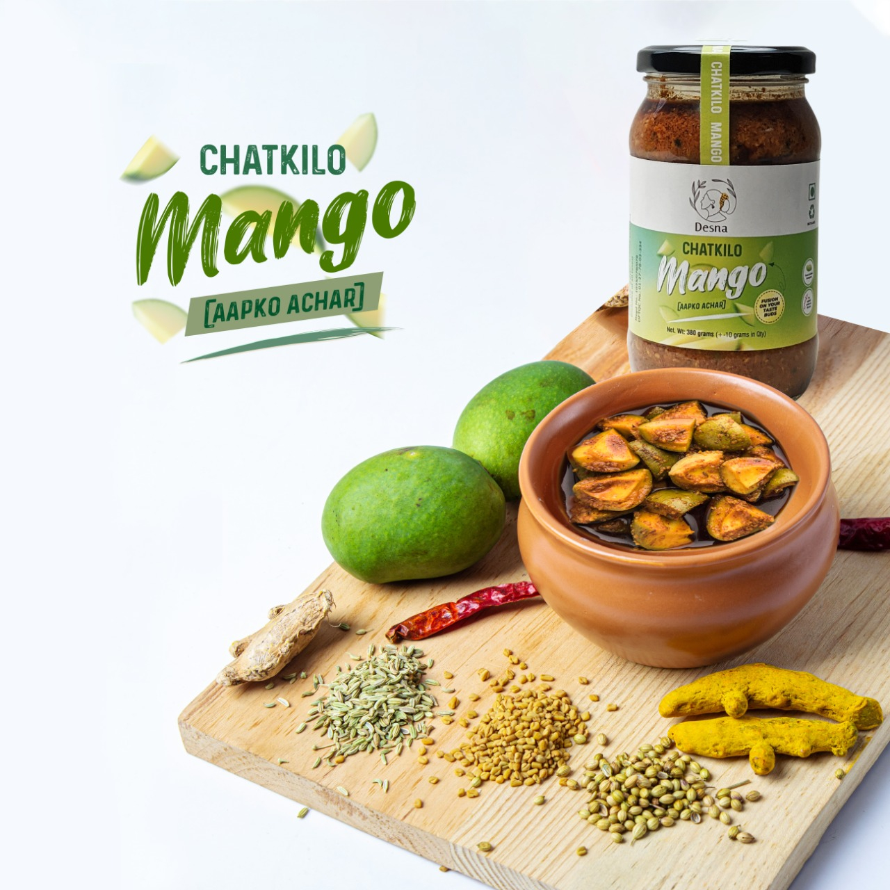 Desna Chatkilo Mango Achar (Amilo Aapko Pickle)- 380 GMS